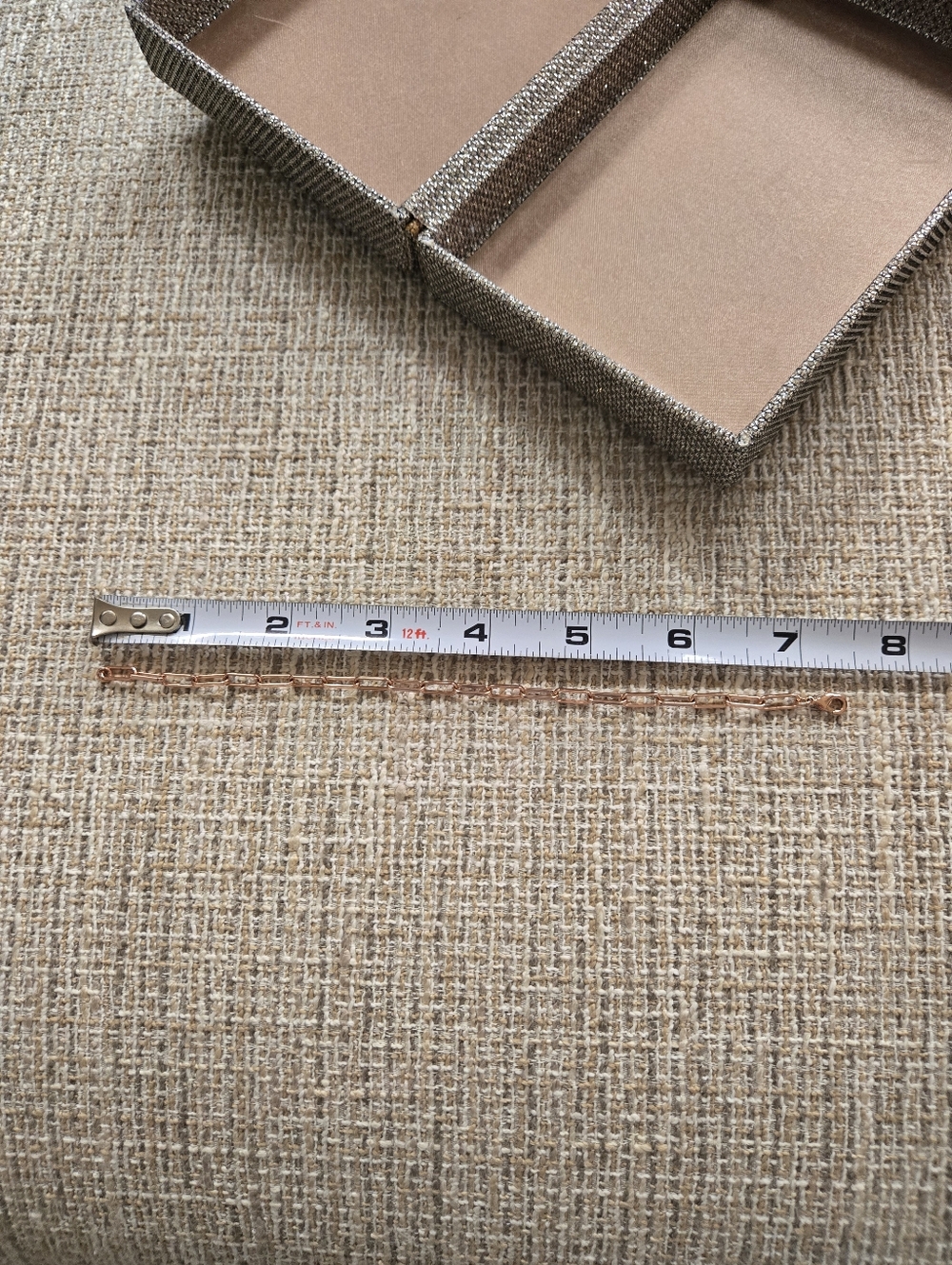 Rose Gold Paperclip Link Bracelet - Picture 6 of 6